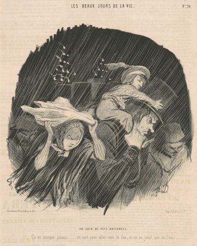 祝日の夜 作： Honoré Daumier