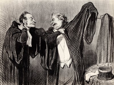 同僚の下で、1845-1848。 作： Honoré Daumier