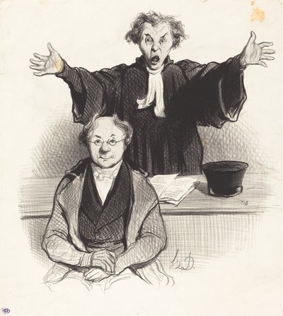 別居のお願い 作： Honoré Daumier