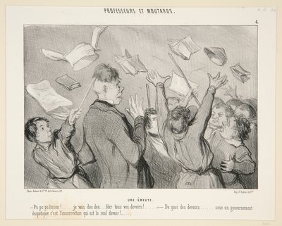 暴動; #4 教授とマスターズ 作： Honoré Daumier