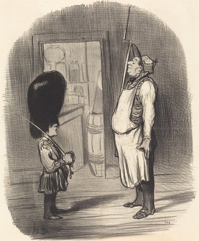 戦士の本能が宿るファミリー 作： Honoré Daumier
