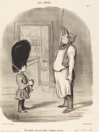 戦士の本能が宿るファミリー 作： Honoré Daumier