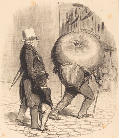 植物学のレッスン 作： Honoré Daumier