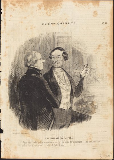 オペラ座のミストレス 作： Honoré Daumier