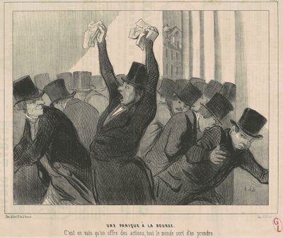 株式市場のパニック 作： Honoré Daumier