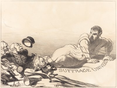 小人たちのパニック... 作： Honoré Daumier