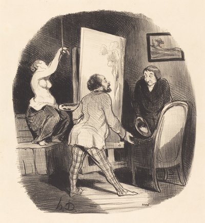 難しい立場 作： Honoré Daumier