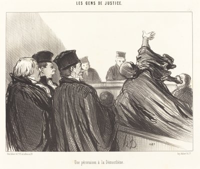 デモステネスのペロレーション 作： Honoré Daumier
