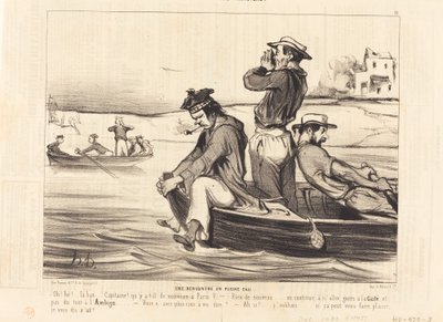 オープンウォーターでのミーティング 作： Honoré Daumier
