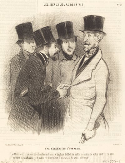 名誉の償い 作： Honoré Daumier