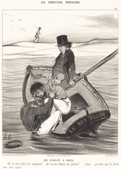 ボード上の反乱 作： Honoré Daumier