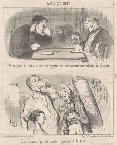 頭に浮かばない飲み物 作： Honoré Daumier