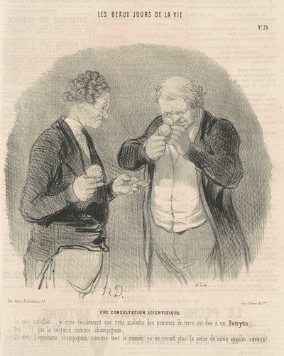 科学的相談 作： Honoré Daumier