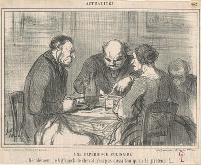 料理体験 作： Honoré Daumier