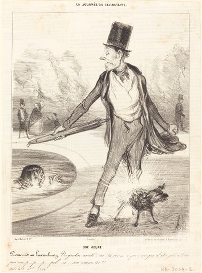 1時間 - ルクセンブルクを歩く 作： Honoré Daumier