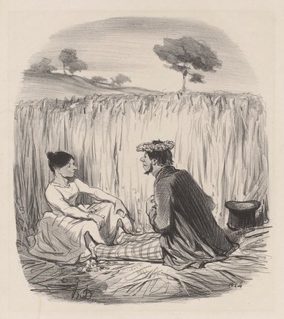 麦の牧歌 作： Honoré Daumier