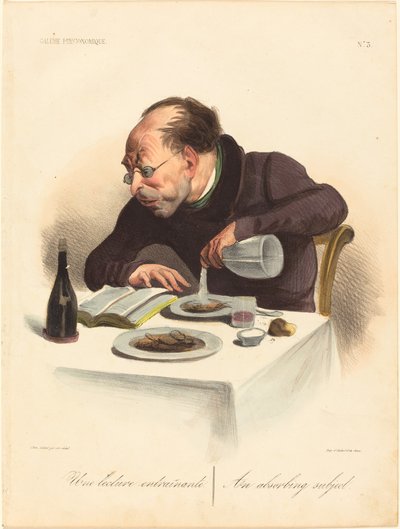 刺激的な読み物 作： Honoré Daumier