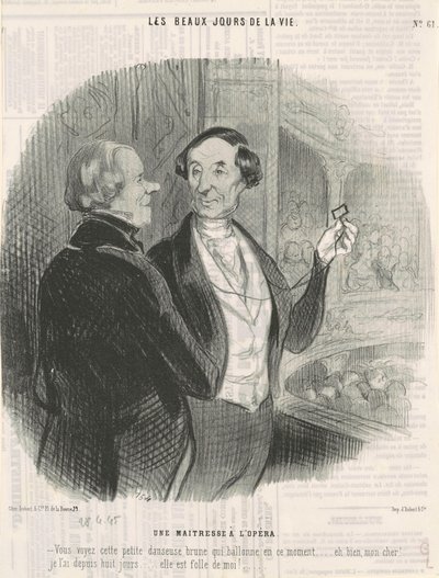 オペラ座の愛人 作： Honoré Daumier