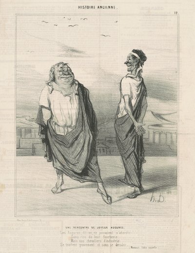 ジュイエーズ・オーグルの会合 作： Honoré Daumier