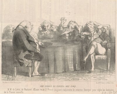 五人会議 作： Honoré Daumier