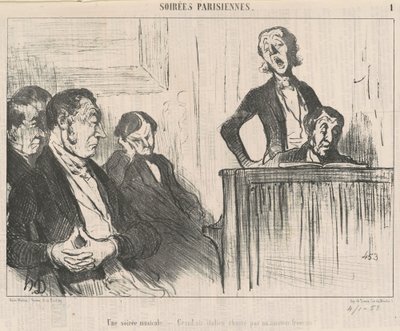音楽の夕べ 作： Honoré Daumier