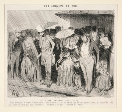 限りなく長すぎる駅：C 作： Honoré Daumier