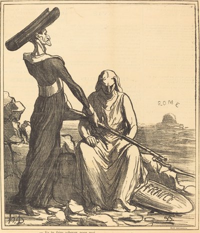 私のためにあなたを終わらせるつもり 作： Honoré Daumier