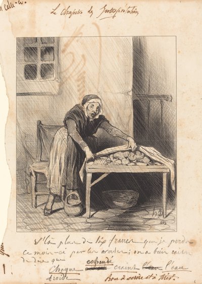 私が失うのは 6 フラン以上です... 作： Honoré Daumier