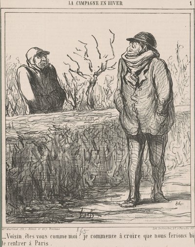 隣人、あなたは私に似ていますか？ ... 作： Honoré Daumier