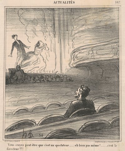 あなたは彼が傍観者だと思うかもしれません... 作： Honoré Daumier