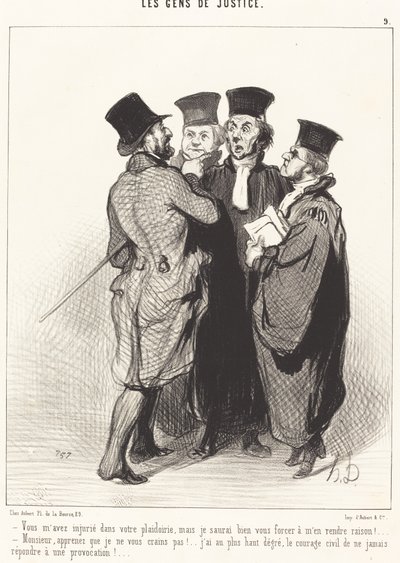 あなたは嘆願の中で私を侮辱しました... 作： Honoré Daumier