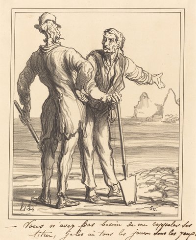 彼の肩書きを思い出す必要はありません... 作： Honoré Daumier