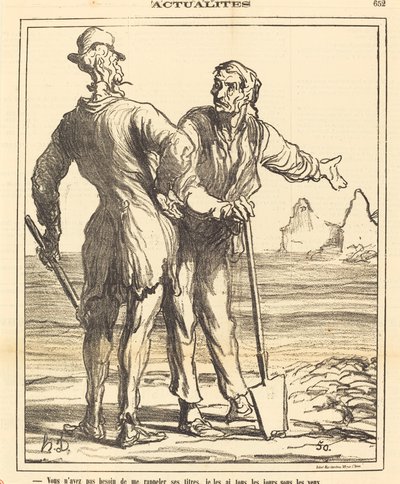 彼の肩書きを思い出す必要はありません... 作： Honoré Daumier