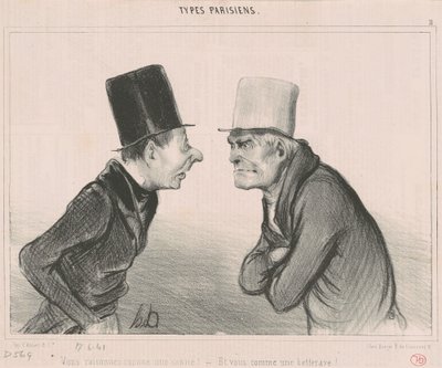 あなたは杖のように推論します！ 作： Honoré Daumier