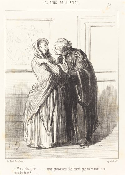 あなたは美しいです... 作： Honoré Daumier