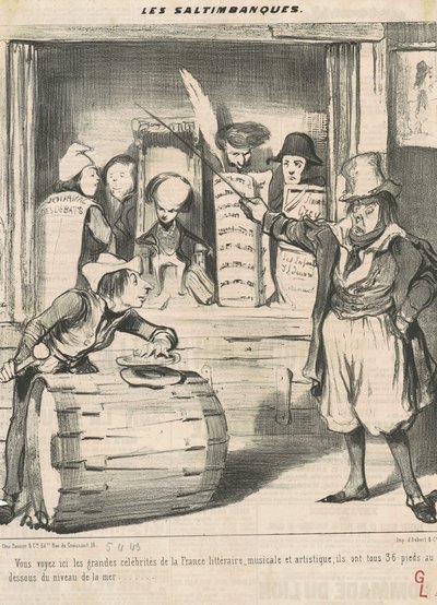 あなたはここに大きな有名人を見ます... 作： Honoré Daumier