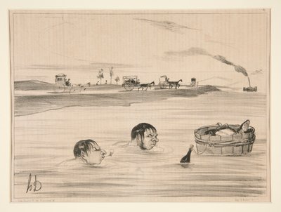 聖雲を航海する 作： Honoré Daumier
