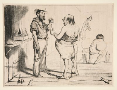 ほら、ブルジョワ、あなたはまさにその中にいる 作： Honoré Daumier