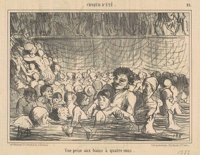 四スー風呂で撮った景色 作： Honoré Daumier
