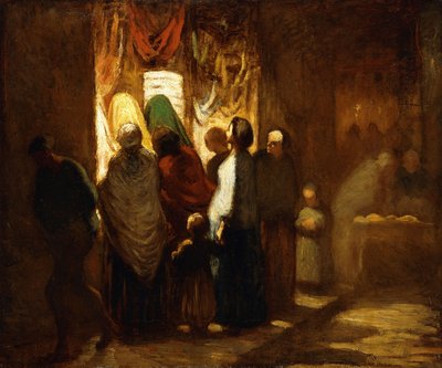 ウィンドウショッピング 作： Honoré Daumier