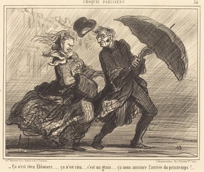 何でもないエレオノール…何でもない… 作： Honoré Daumier