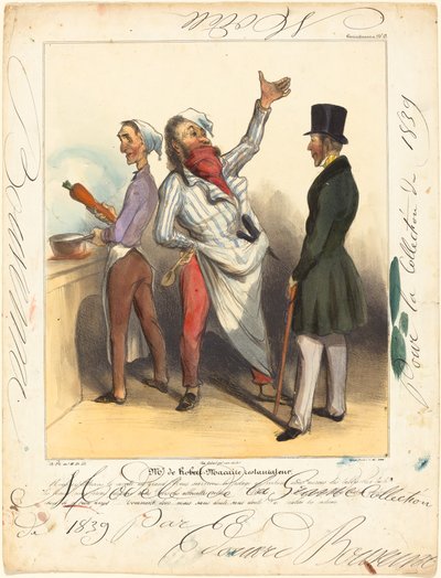 Mr. de Robert Macaire レストラン経営者 作： Honoré Daumier and Edouard Bouvenne
