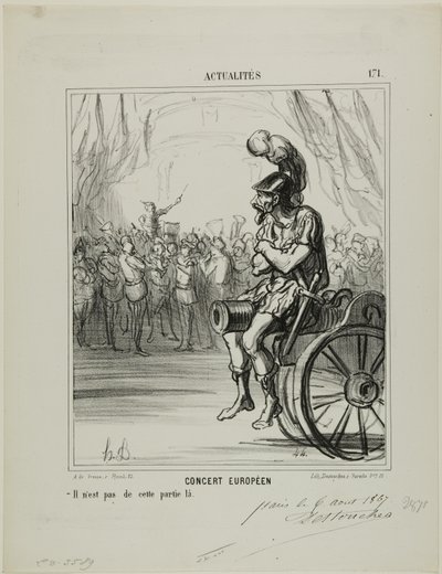 ヨーロッパのコンサート。このパートには参加できない。 作： Honoré Victorin Daumier