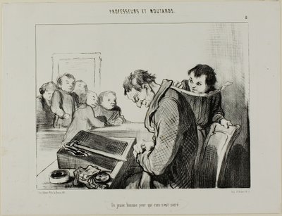 聖なるものなど何もない若い男』（Professeurs Et Moutardsより）8曲目 作： Honoré Victorin Daumier