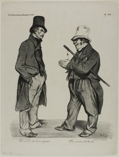 スペイン国債の投資家スペイン国債の投資家、プレート423 作： Honoré Victorin Daumier