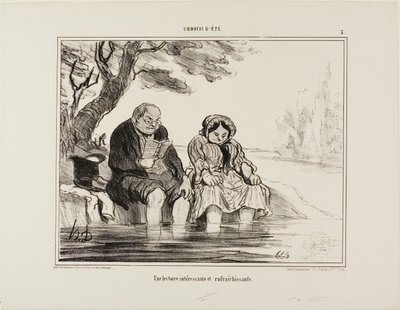 クロッキー・デテ』よりプレート3。 作： Honoré Victorin Daumier