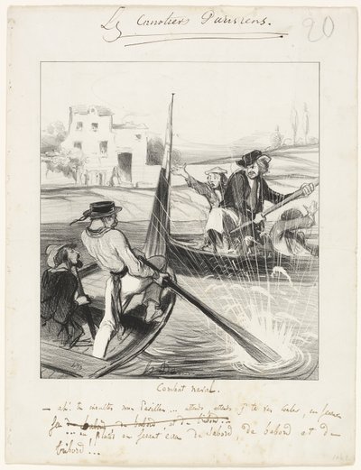 戦闘海軍 作： Honoré Victorin Daumier