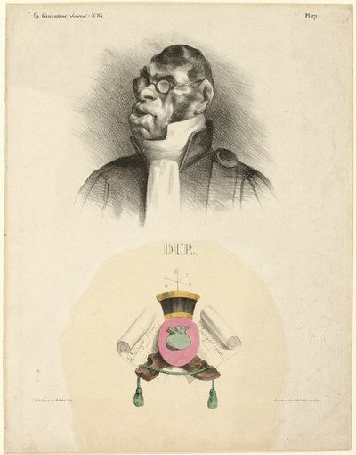 DUP..., プレート 171 from Cartooning Celebrities. 作： Honoré Victorin Daumier