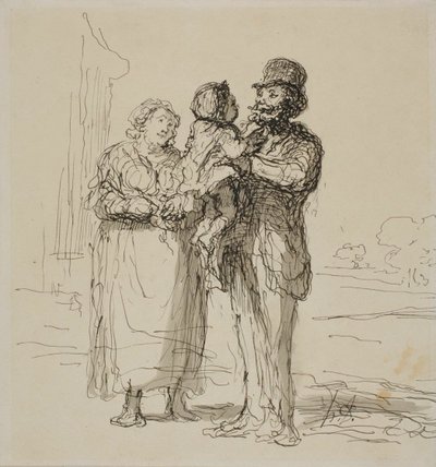 家族の風景 作： Honoré Victorin Daumier