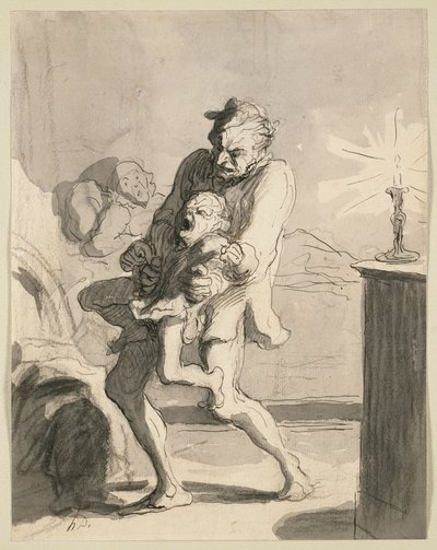 父親の躾 作： Honoré Victorin Daumier